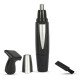 AFRA Nose trimmer set with curved blade, IPXO Rating, 1xAA battery operated, No damage skin & No impairment of hair function, Cleaning Brush & Based Stand, AF-0145NSBK, 1 Year Warranty