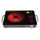 AFRA Infrared Cooker (Single), 2000W, Digital Display, BBQ, Stir-Fry, Hot Pot Settings, Lightweight Design, Portable, Child Lock, Crystal Plate, AF-2000BICBK, 2-Year Warranty