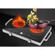 Afra Infrared Cooktop (Double), 3000W, LED Display, Child Lock, Crystal Plate, Stainless Steel Body, 4 digital LED display,And  AF-3000ICBK, 2 Years Warranty.