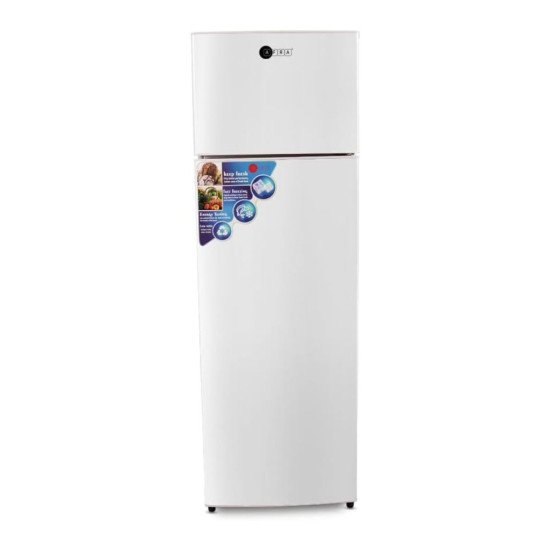 AFRA Double Door Defrost Refrigerator, 340L, Adjustable Thermostat, Direct cooling, 100% CFC free, AF-3400RFDS, 2 Year Warranty