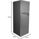 AFRA Double Door Frost Free Refrigerator, 400L, Stainless Steel, Low Noise, Energy Saving, AF-3680RFSS, 2 years warranty