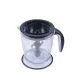 AFRA Electric Chopper, 500W 1.7 L, Stainless Steel Blades,and Black/Clear,AF-500CHBK, with 2 years Warranty,