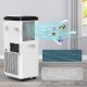 AFRA Portable Air Conditioner 9000 Btu, Remote Control, 24 Hrs Timer, Digital Display, AF-900PACWH, 1 Year Warranty