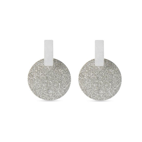 AFRA FROST SILVER STAINLESS STEEL EARRING