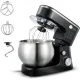 AFRA Stand Mixer, 1200W, 5L Stainless Steel Bowl, 6 Speed, 7635 Copper Motor, Metal Gear Design, Anti-Leaking, Low Noise, Non-Slip Rubber Feet AF-1200SMBK, 2 Year Warranty.