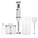 AFRA Hand Blender 5 in 1, Multiple Speed Settings, Stainless Steel, Japanese Technology, 600W, Chopper, Mixing Cup, Whisk, AF-14600BLCR, 2 years warranty