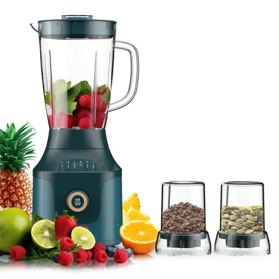 AFRA 2 In 1 Blender, 450 Watts, Unbreakable Jar, Full Copper Motor, Blending, Grinding, ABS Blender Base, Noiseless Extracting AF-450BLGN, 2-Year Warranty