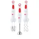 AFRA Hand Blender Set, 2-speed, 5-piece Hand Blender Set, 700W, Stainless Steel Shaft,    and with White/Red, AF-7001BL-SET, 2 years Warranty,