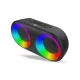 AFRA Bluetooth Speaker, 10 Watts, Black, Plastic Body, Ultra Bass, 3.8 Hour Playtime, LED RGB Lighting, IPX4 Water Resistance, AF-0010BSBK, 2 Years Warranty.