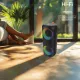 AFRA Bluetooth Speaker, 12watts, Black, Plastic Body, Ultra Bass, Rgb Light Show, Ipx4 Waterproof, 3.7v/3000Mah Rechargeable Battery,  AF-0012BSBK2, Years Warranty.