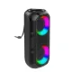 AFRA Bluetooth Speaker, 24 Watts, Black, Plastic Body, Ultra Bass, Rgb Light, Ipx4 Waterproof, 3.7v/2000Mah Rechargeable Battery, AF-0024BSBK, 2 Years Warranty.