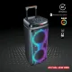 AFRA Trolley Speaker, 60 Watts, 6.5kg, Black, 4000Ma Battery, Dual Speakers, True Wireless Stereo, AF-60TSBK, 2 Years Warranty