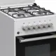 AFRA Free Standing Cooking Range, 50x50, 4 Burners, White Enamel, Compact, Adjustable Legs, Tray and Grid Included, AF-5050CRGW, 2-year warranty.