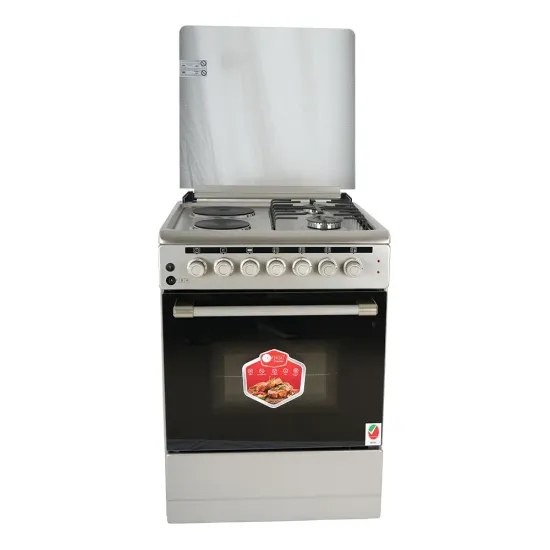 AFRA Free Standing Cooking Range, 60x60, Gas and Electric Burners, Stainless Steel, Compact, Adjustable Legs, Temperature Control, Mechanical Timer,   , AF-6060CRHG, 2 years warranty.