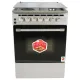 AFRA Free Standing Cooking Range, 60x60, Gas and Electric Burners, Stainless Steel, Compact, Adjustable Legs, Temperature Control, Mechanical Timer,   , AF-6060CRHG, 2 years warranty.