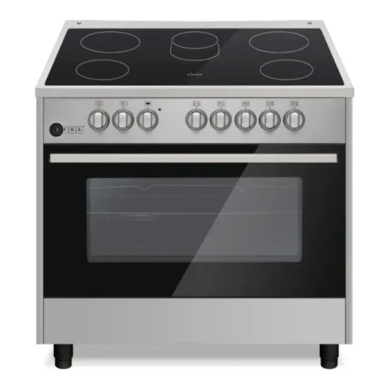 AFRA Free Standing Electrical Cooking Range, 90x60, Rotisserie, 110L, Closed Door Grilling, Stainless Steel, AF-90SPSS, 2 years warranty