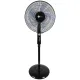 AFRA Electric Stand Fan, 60W, Adjustable Height, 5 Blades, Black,And  AF-1660BK, 2 Years Warranty