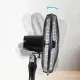 AFRA Electric Stand Fan, 60W, Adjustable Height, 5 Blades, Includes Remote Control, Black,And  AF-1660BKR, 2 Years Warranty