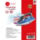 AFRA Steam Iron, 2200 W, Ceramic Coat Soleplate, Heat Distribution, Fast Heat-Up, Double Safety, White/Grey/Blue,and  AF-2200IRBL, with 2 years Warranty