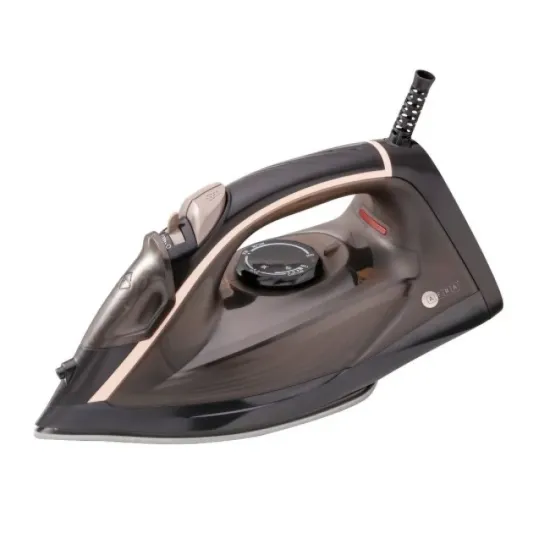 AFRA Steam Iron, 2600W, 350ml capacity, Black & Gold, Ceramic Coated Soleplate, Vertical Steam, , AF-2600IRBG, 2 Years Warranty.