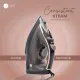 AFRA Steam Iron, 2600W, 350ml capacity, Black & Gold, Ceramic Coated Soleplate, Vertical Steam, , AF-2600IRBG, 2 Years Warranty.