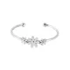 AFRA DAISY SILVER STAINLESS STEEL BRACELET