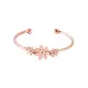 AFRA DAISY ROSEGOLD STAINLESS STEEL BRACELET