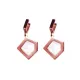 AFRA GLAZE ROSEGOLD STAINLESS STEEL EARRING