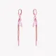 AFRA DANGLING ROSEGOLD STAINLESS STEEL EARRING