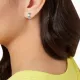 AFRA EDWINA SILVER STAINLESS STEEL EARRING