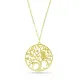 AFRA TREE GOLD STAINLESS STEEL NECKLACE