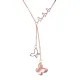 AFRA TITANIA ROSEGOLD STAINLESS STEEL NECKLACE