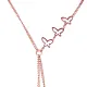 AFRA TITANIA ROSEGOLD STAINLESS STEEL NECKLACE