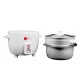 Afra Rice Cooker, 1.0 Litre Capacity, Non-stick Inner Pot, Glass Lid, Aluminium Heating Plate, Keep-warm Function,And  AF-1040RCWT, 2 Years Warranty