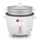 Afra Rice Cooker, 1.5 Litre, Non-stick Inner Pot, Glass Lid, Aluminum Heating Plate, Keep-warm Function, With Measuring Cup & Spoon,And  AF-1550RCWT, 2 Years Warranty