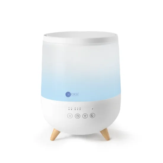 AFRA ultra sonic room humidifier 2 liter, 2 Level Adjustment, Timing Function, Ambient Light, Sleeping Mode, 2 Liters Capacity, AF-800UH, 1 Year warranty.