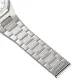 AFRA OCTAVIAN GENTS WATCH SILVER CASE WHITE DIAL SILVER BRACELET