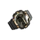 AFRA HIGHLANDER GENTS WATCH BLACK/ROSEGOLD CASE BLACK DIAL BLACK PU STRAP