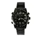 AFRA DONOVAN GENTS WATCH CHRONO BLACK CASE BLACK DIAL BLACK BRACELET