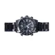 AFRA DONOVAN GENTS WATCH CHRONO BLACK CASE BLACK DIAL BLACK BRACELET