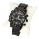 AFRA DONOVAN GENTS WATCH CHRONO BLACK CASE BLACK DIAL BLACK BRACELET