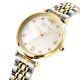 AFRA LUNA LADIES WATCH GOLD/SILVER CASE WHITE MOP DIAL SILVER/GOLD BRACELET