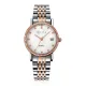 AFRA CALLA LADIES WATCH ROSE GOLD/SILVER CASE WHITE MOP DIAL SILVER/ROSEGOLD BRACELET