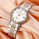 AFRA CALLA LADIES WATCH ROSE GOLD/SILVER CASE WHITE MOP DIAL SILVER/ROSEGOLD BRACELET