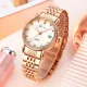 AFRA CALLA LADIES WATCH ROSE GOLD CASE WHITE MOP DIAL ROSEGOLD BRACELET