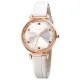 AFRA GEMMA LADIES WATCH ROSE GOLD CASE WHITE DIAL WHITE LEATHER