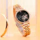 AFRA KEREN LADIES WATCH ROSE GOLD CASE BLACK DIAL ROSEGOLD BRACELET