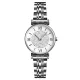 AFRA ESME LADIES WATCH SILVER CASE WHITE CASE SILVER BRACELET