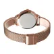 AFRA PEARLESCENT LADIES WATCH ROSE GOLD CASE BLACK DIAL ROSEGOLD MESH BRACELET