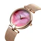 AFRA PEARLESCENT LADIES WATCH ROSE GOLD CASE PNK DIAL ROSEGOLD MESH BRACELET